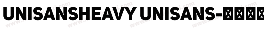 UniSansHeavy UniSans字体转换